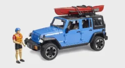 BRUDER 02529 - JEEP Wrangler Rubicon Unlimited Mit Kajak Und Figur -Kinderspielzeug Laden Bruder 02529 Jeep Wrangler Rubicon Umlimited Kajak