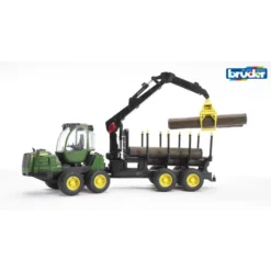 BRUDER 02133 - John Deere 1210E Rückezug Set