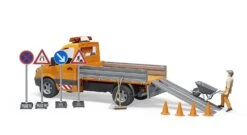 BRUDER 02537 - MB Sprinter Kommunal Mit Fahrer Und Zubehör -Kinderspielzeug Laden bruder 02537 kommunal