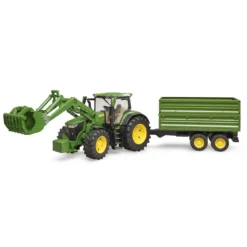BRUDER 03155 - John Deere 7R 350 Mit Frontlader Anhänger