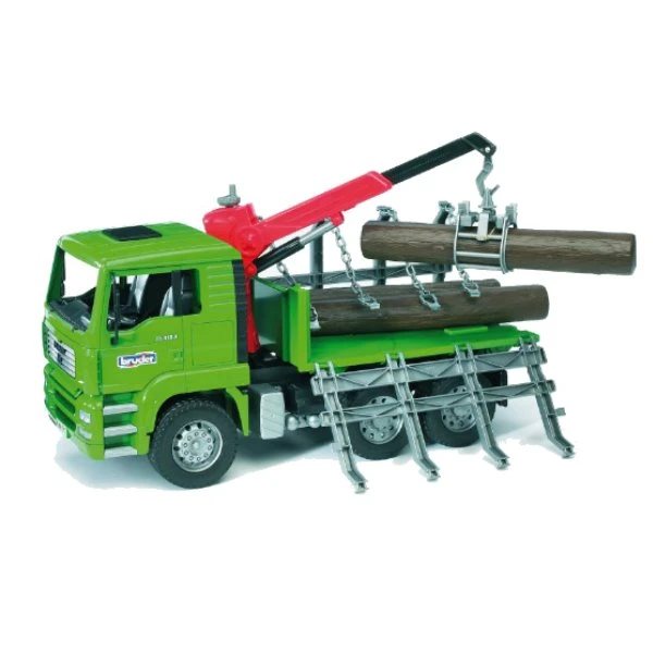 BRUDER 02769 - MAN Holztransport-LKW Mit Ladekran Und 3 Baumstämmen 1 BRUDER 02769 - MAN Holztransport-LKW Mit Ladekran Und 3 Baumstämmen