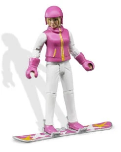 Bworld 60420 - Snowboardfahrerin Mit Zubehör