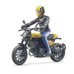 BRUDER 63053 - Scrambler Ducati Full Throttle Motorrad Mit Fahrer (63053)